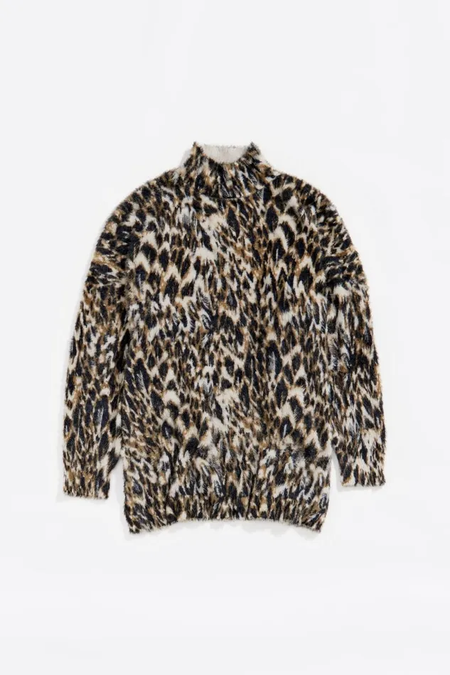 Khaki Plumancha Fur Sweater Plumancha Khaki Women Bimba Y Lola Total Look