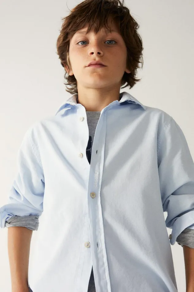 Kids Blue Antejo Shirt Ecoalf Shirts