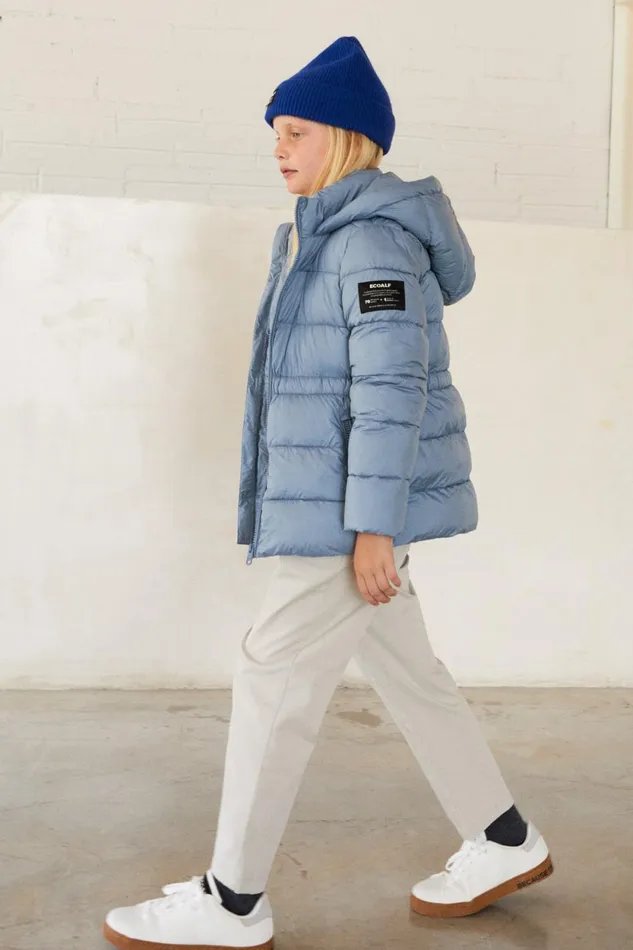 Kids Blue Solak Coat Ecoalf Coats And Jackets