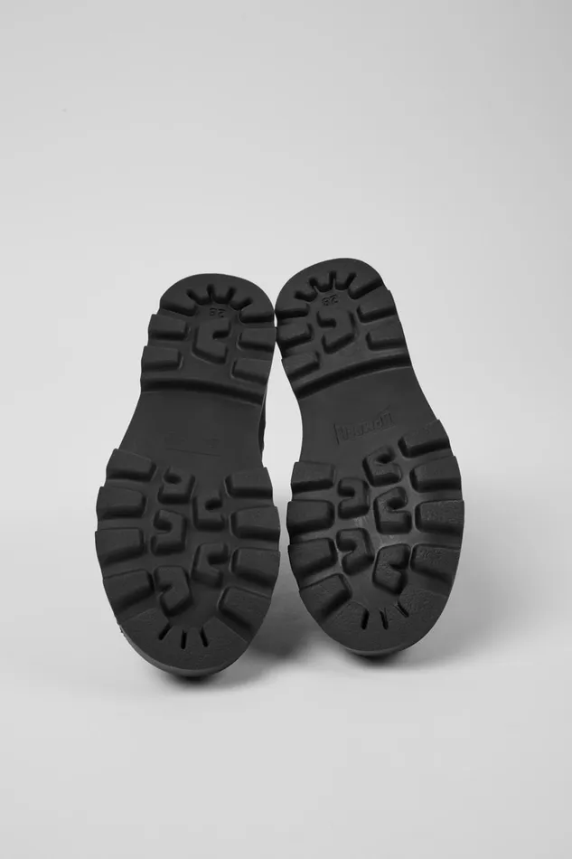 Kids Brutus Black Leather Ankle Boots For Kids Camper Boots Kids Brutus Black Leather Ankle Boots For Kids Camper Boots