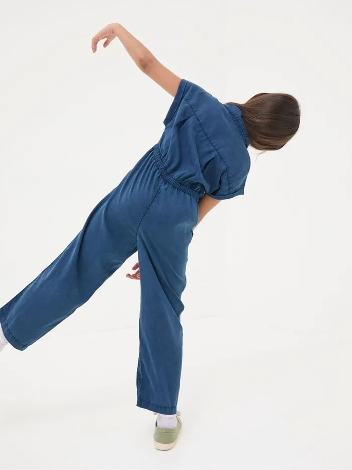 Kids Jumpsuits and Playsuits Fat Face Indigo Blue Jumpsuit