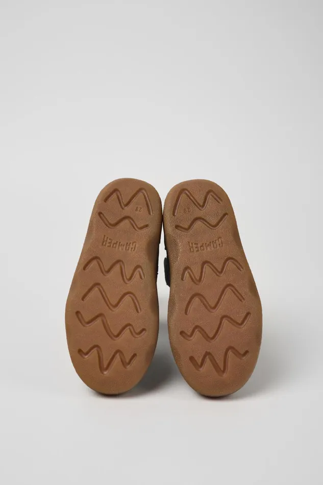 Kids Kiddo Green Nubuck Boots For Kids Camper Boots Kids Kiddo Green Nubuck Boots For Kids Camper Boots