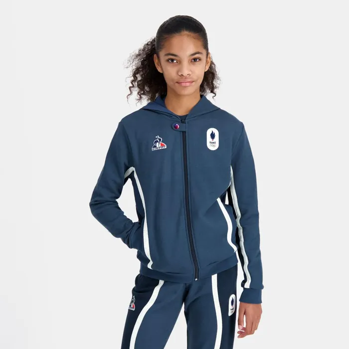 Kids Le Coq Sportif Sweatshirts And Hoodies France039s Olympic Team ZipUp Hoodie Kids