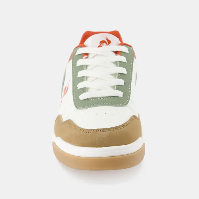 Kids Le Coq Sportif Teenager CHAUSSURES ADO Shoes LCS COURT BREAKER GS Kids Optical Whiteorange