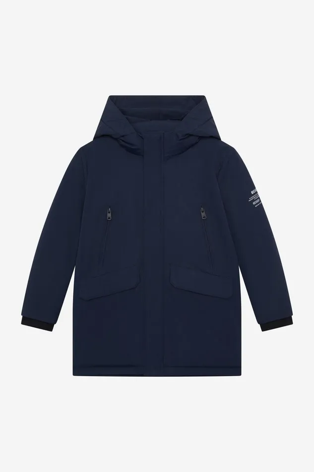 Kids Navy Blue Iceberg Jacket Ecoalf Coats And Jackets