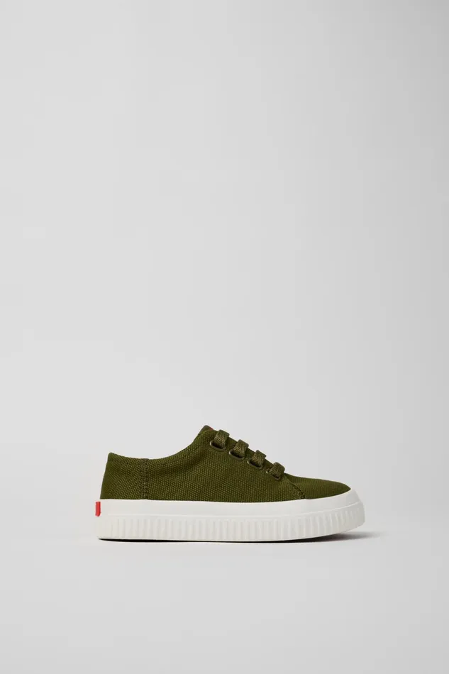 Kids Peu Roda Green Textile Sneaker Camper Sneakers Kids Peu Roda Green Textile Sneaker Camper Sneakers
