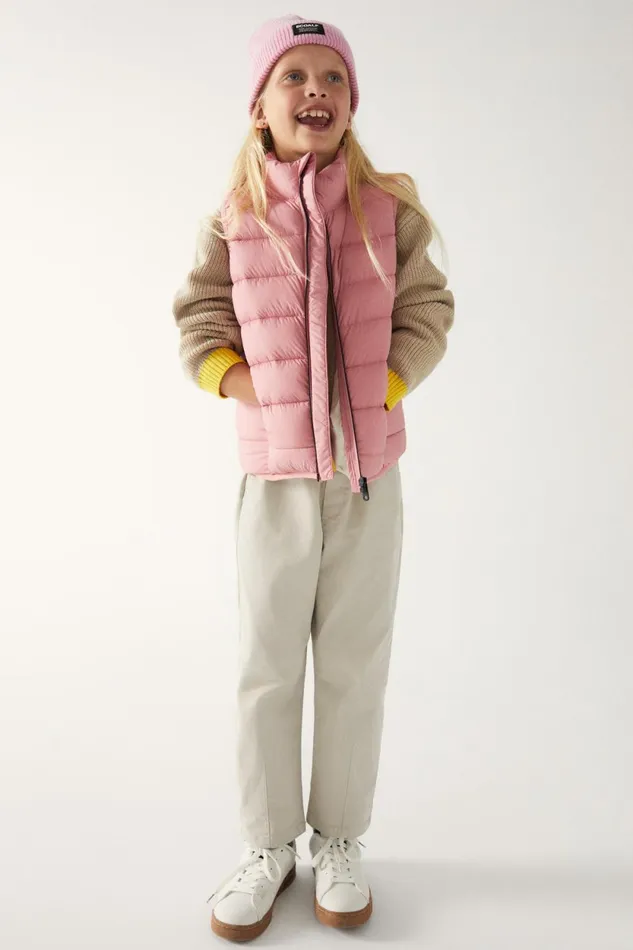 Kids Pink Kiko Vest Ecoalf Vests