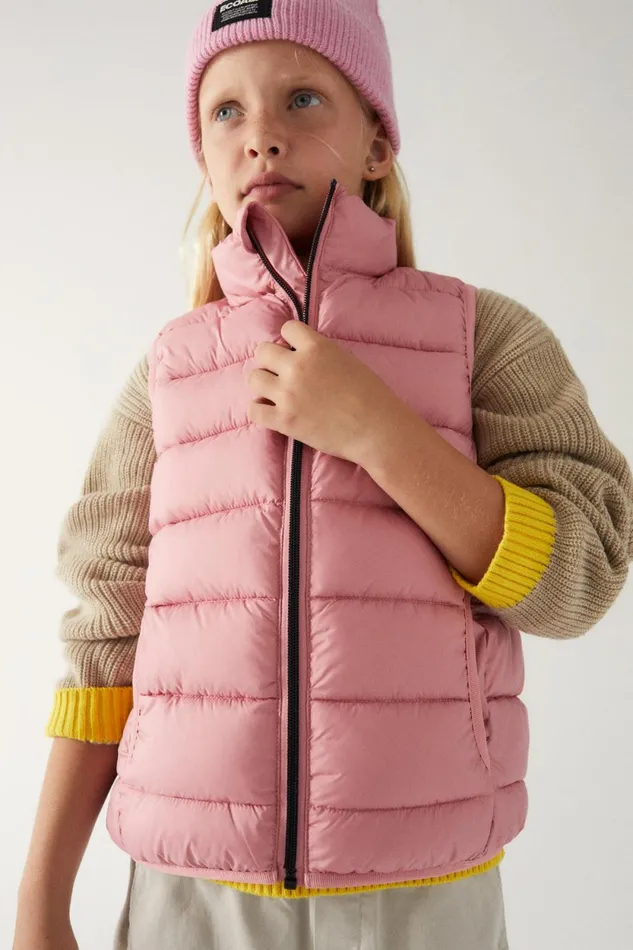 Kids Pink Kiko Vest Ecoalf Vests