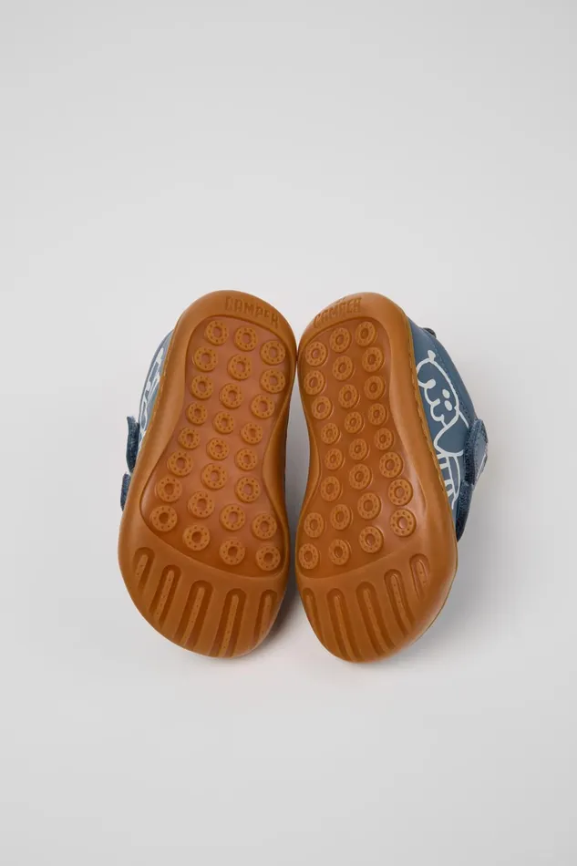 Kids Twins Gray And White Leather Shoes For Kids Camper Sneakers Kids Twins Gray And White Leather Shoes For Kids Camper Sneakers