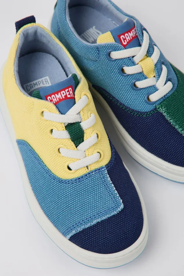 Kids Twins Multicolored Textile Sneakers For Kids Camper Sneakers