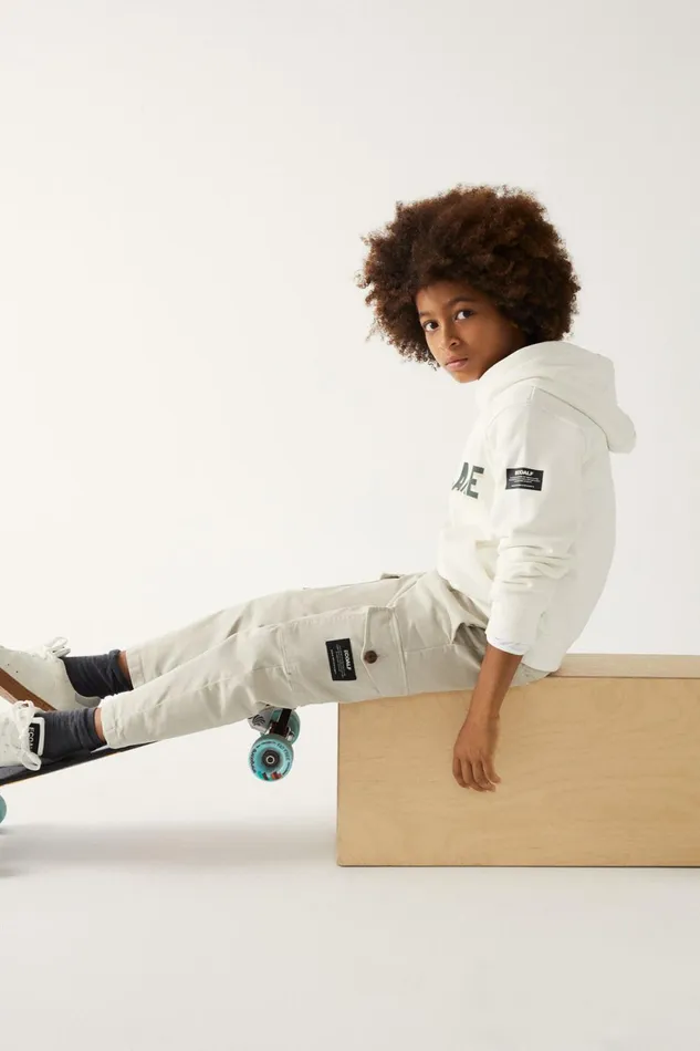 Kids White We Care Sweatshirt Ecoalf Sweatshirts