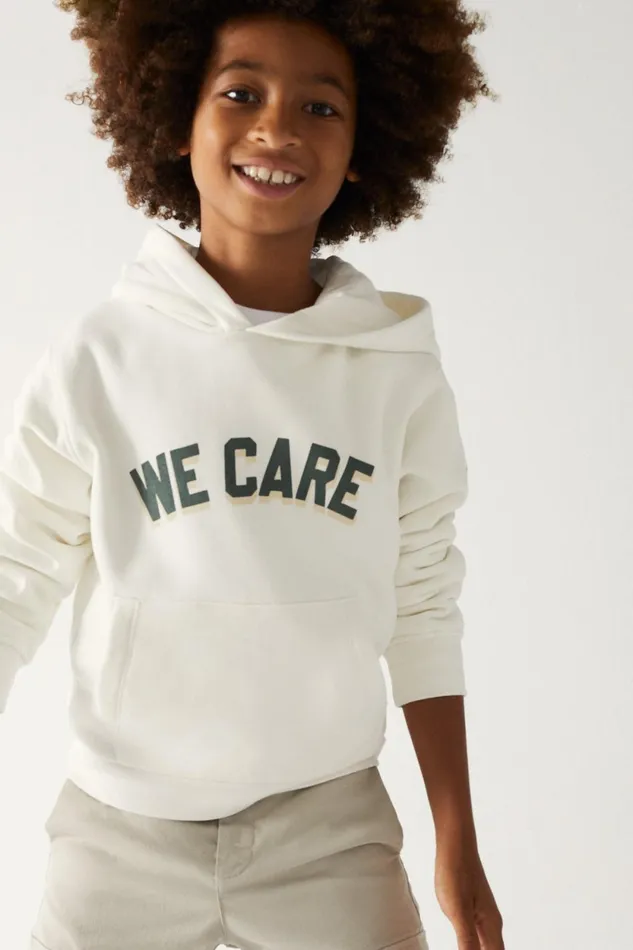 Kids White We Care Sweatshirt Ecoalf Sweatshirts