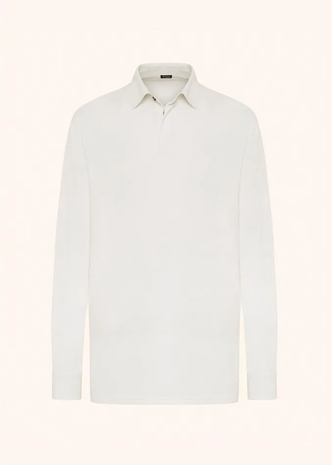 Kiton Polo And TShirts JERSEY POLOSHIRT LS SILK 8211 Men