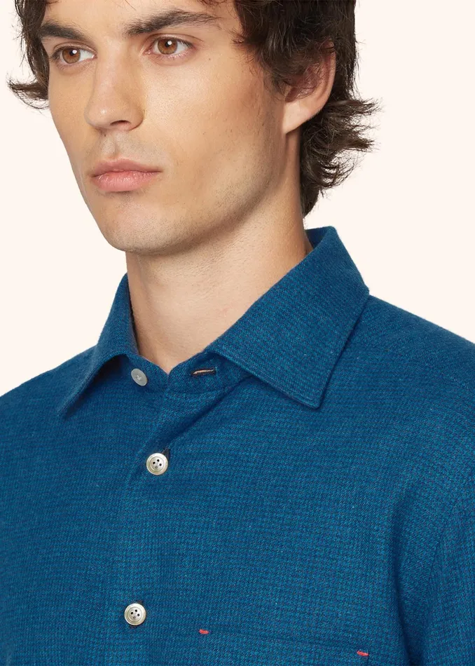 Kiton Shirts NERANO HOUNDSTOOTH FLANNEL SHIRT 8211 Men Kiton Shirts NERANO HOUNDSTOOTH FLANNEL SHIRT 8211 Men