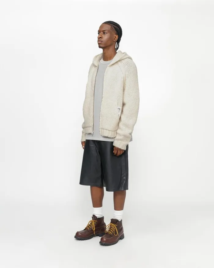 Knits MenWomen Stussy CHUNKY KNIT ZIP HOODIE
