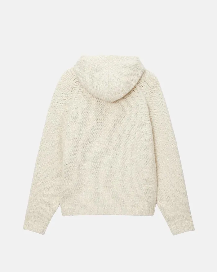 Knits MenWomen Stussy CHUNKY KNIT ZIP HOODIE
