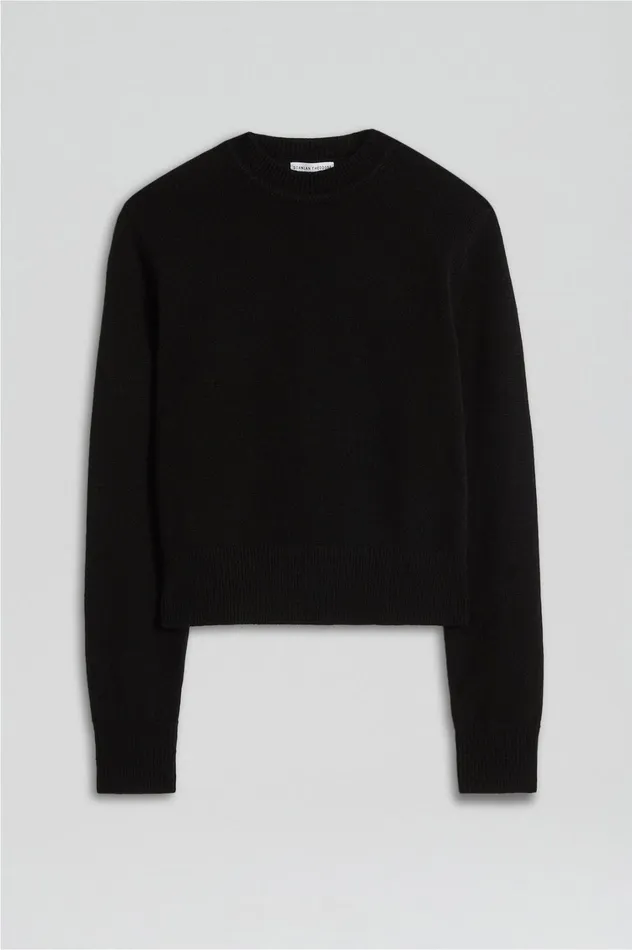 Knitwear Women Scanlan Theodore CASHMERE CREW SWEATER Black Knitwear Women Scanlan Theodore CASHMERE CREW SWEATER Black