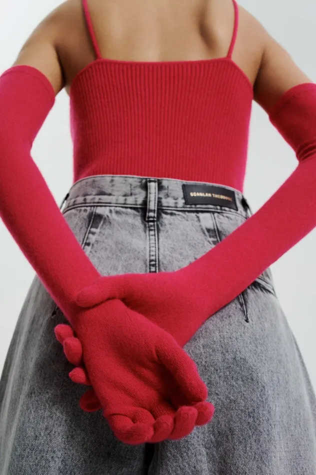 Knitwear Women Scanlan Theodore CASHMERE GLOVES Rosa