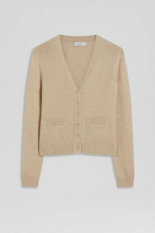 Knitwear Women Scanlan Theodore CASHMERE V Wheat Knitwear Women Scanlan Theodore CASHMERE V Wheat