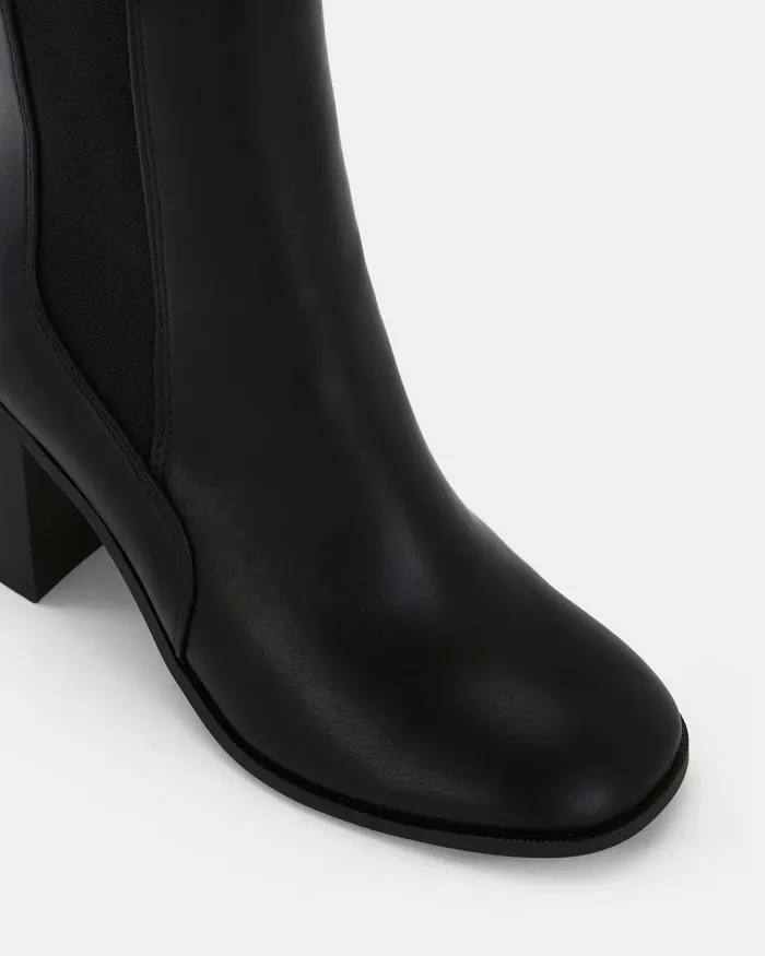 KONNOR BLACK Slip On Boots Women Ankle Boots NOVO Shoes