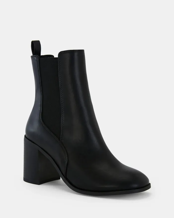 KONNOR BLACK Slip On Boots Women Ankle Boots NOVO Shoes