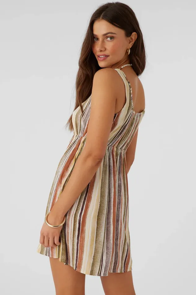 KORIE NEPTUNE STRIPE BUTTON FRONT MINI DRESS Multi Clr Women O039NEILL Clothing