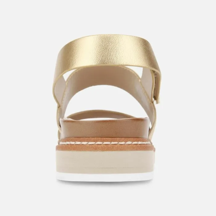 Laney Metallic Slingback Sandal With Eva Gold Women Kenneth Cole Sandals