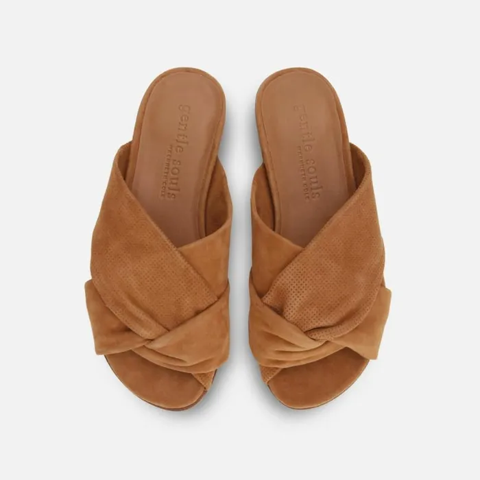 Lavern Braided Platform Slide With Eva Cognac Women Kenneth Cole Gentle Souls