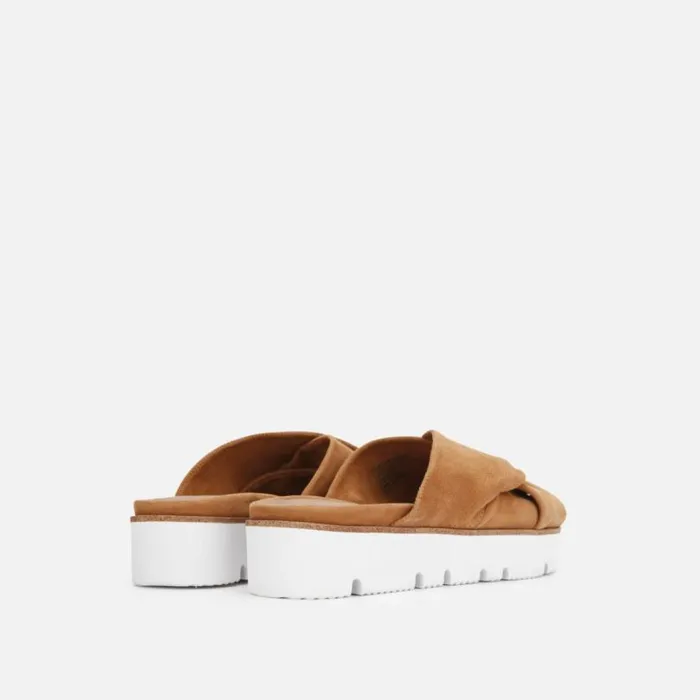 Lavern Braided Platform Slide With Eva Cognac Women Kenneth Cole Gentle Souls
