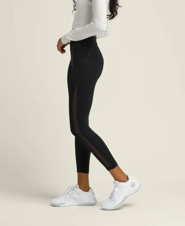 Leggings and Pants Women Wilson Idol Tennis Tight Black Leggings and Pants Women Wilson Idol Tennis Tight Black