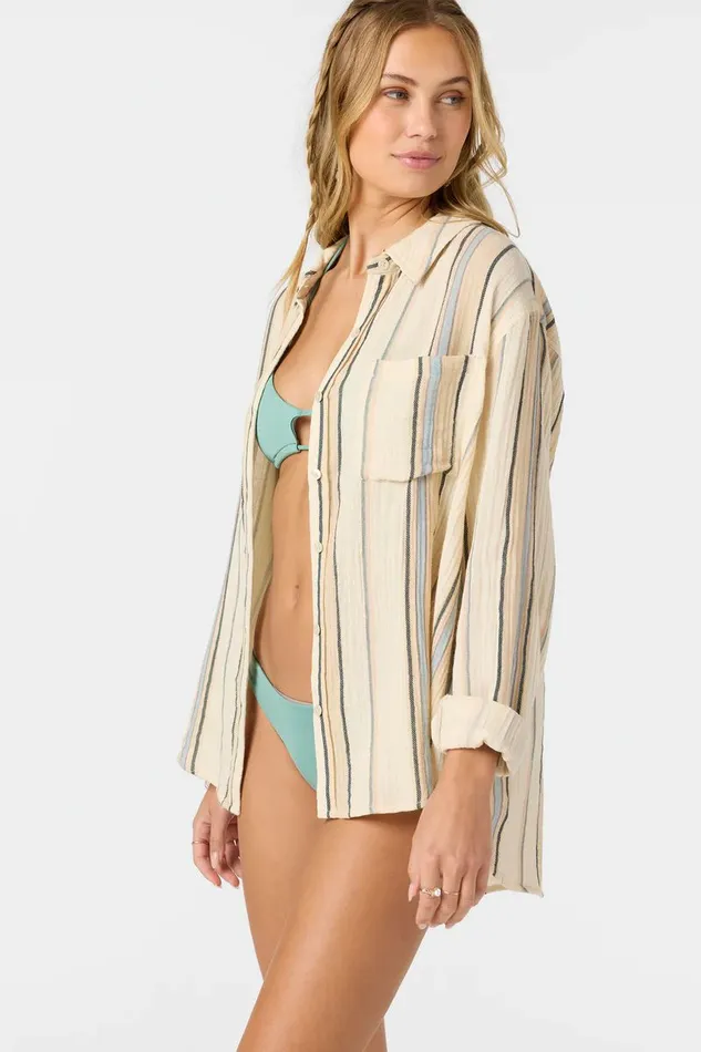 LENI STRIPE RELAXED LONG SLEEVE TOP Women O039NEILL Collections
