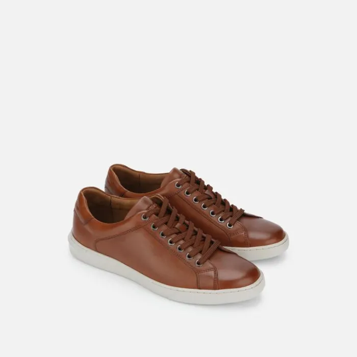 Liam Leather Sneaker With TechniCole Cognac Men Kenneth Cole Sneakers