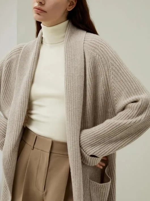 LILYSILK X LYDIA MILLEN Evergreen Cardigan Women Lilysilk Outerwear