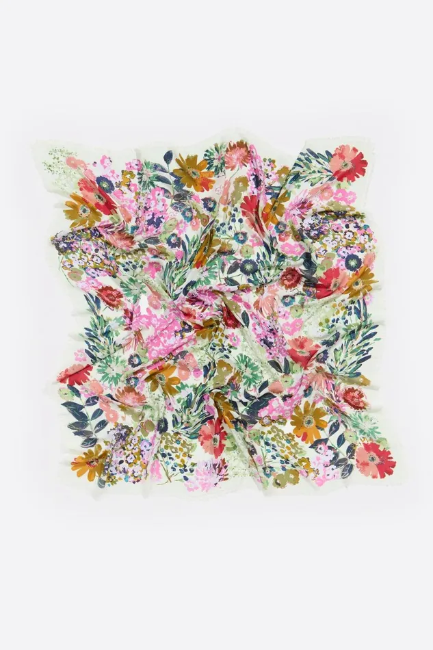 Lime Floral Shawl Lime Women Bimba Y Lola Scarves Lime Floral Shawl Lime Women Bimba Y Lola Scarves