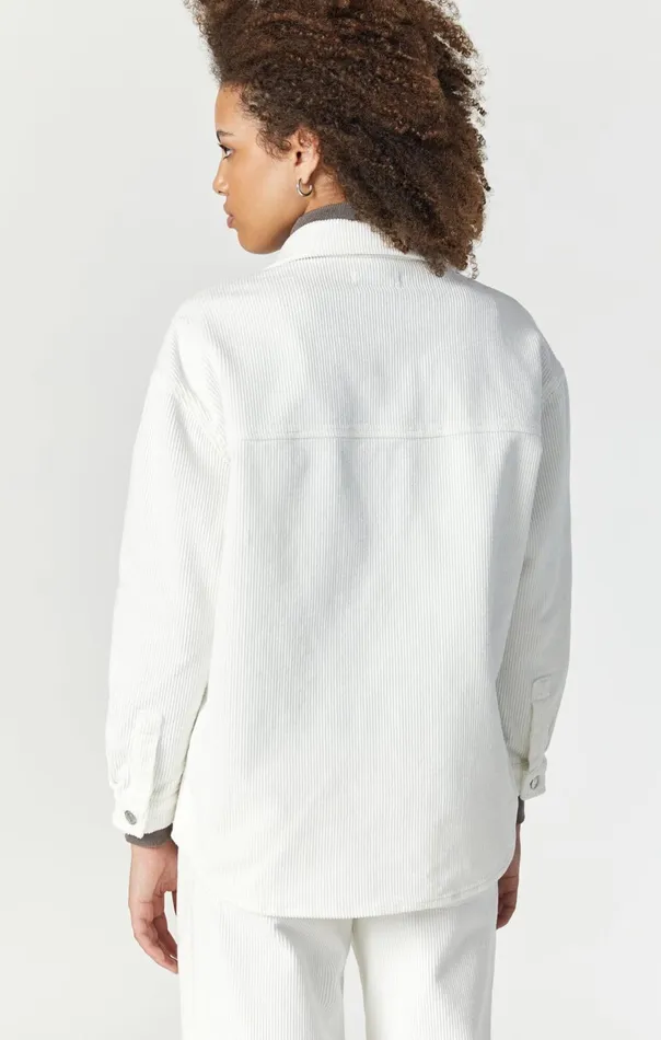 Livia Oversized Denim Shirt In OffWhite Cord Women Mavi Jeans Shirts Livia Oversized Denim Shirt In OffWhite Cord Women Mavi Jeans Shirts