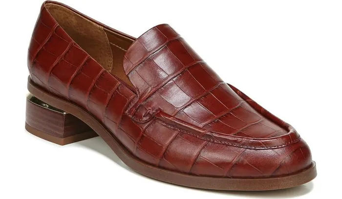 Loafers Women Franco Sarto Franco Newbocca Loafer Rust Leather