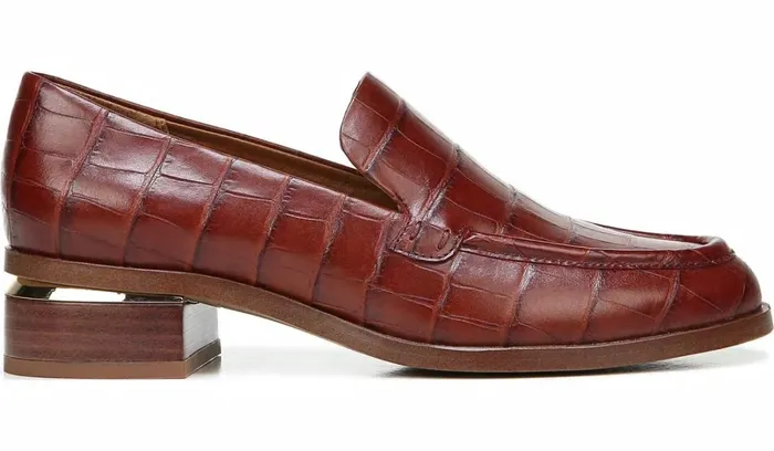 Loafers Women Franco Sarto Franco Newbocca Loafer Rust Leather