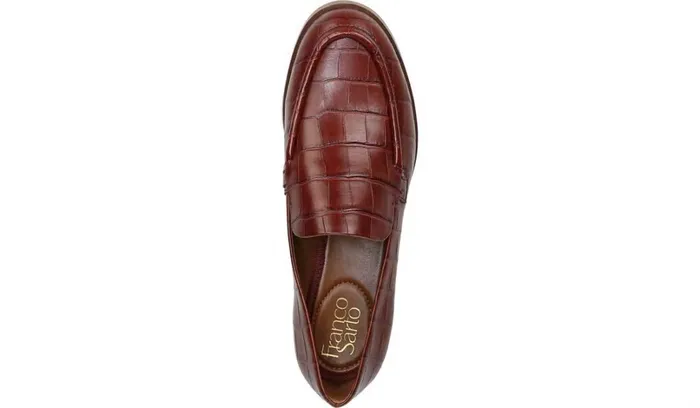 Loafers Women Franco Sarto Franco Newbocca Loafer Rust Leather