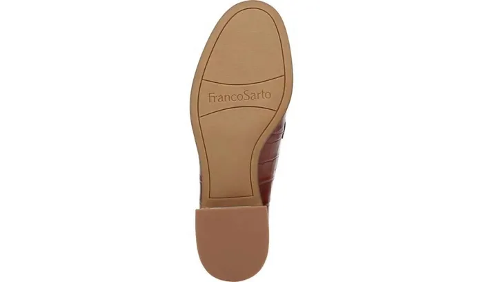 Loafers Women Franco Sarto Franco Newbocca Loafer Rust Leather