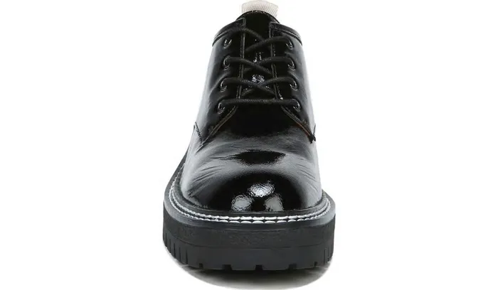 Loafers Women Franco Sarto Sarto Florita Platform Oxford Black Leather