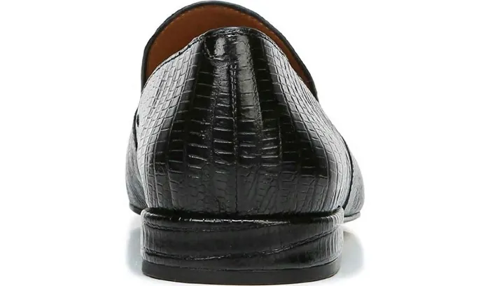 Loafers Women Franco Sarto Sarto Parma 2 Flat Black Snake Print Leather