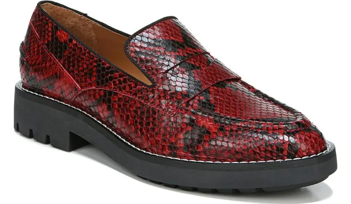 Loafers Women Franco Sarto Sarto Tivoli Loafer Red Leather