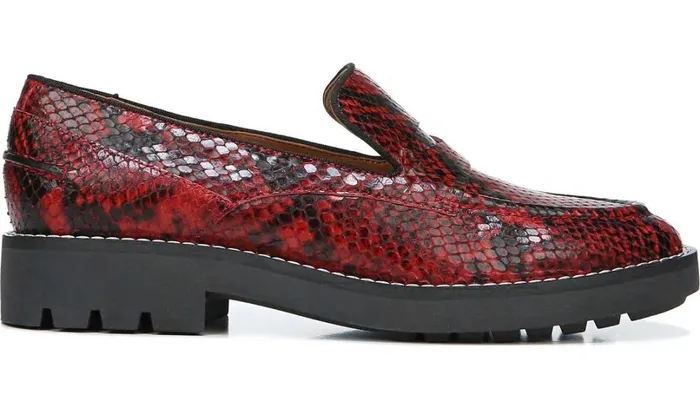Loafers Women Franco Sarto Sarto Tivoli Loafer Red Leather