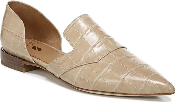Loafers Women Franco Sarto Sarto Toby D039Orsay Flat Sand Leather