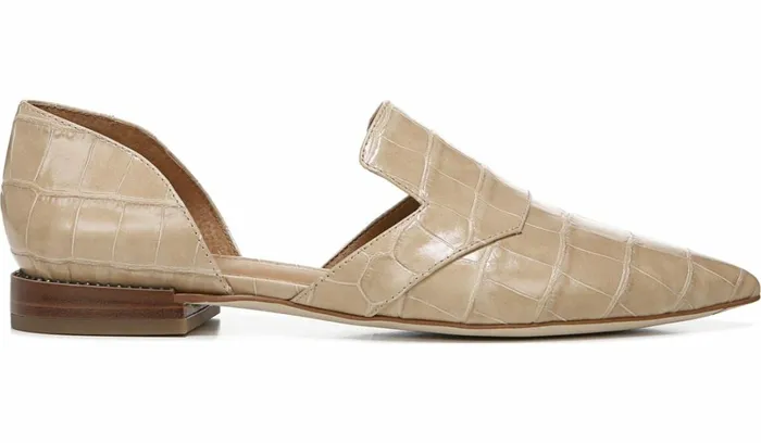 Loafers Women Franco Sarto Sarto Toby D039Orsay Flat Sand Leather