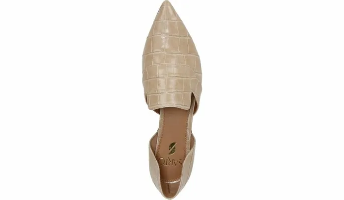 Loafers Women Franco Sarto Sarto Toby D039Orsay Flat Sand Leather