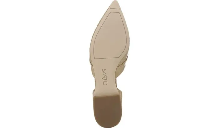 Loafers Women Franco Sarto Sarto Toby D039Orsay Flat Sand Leather