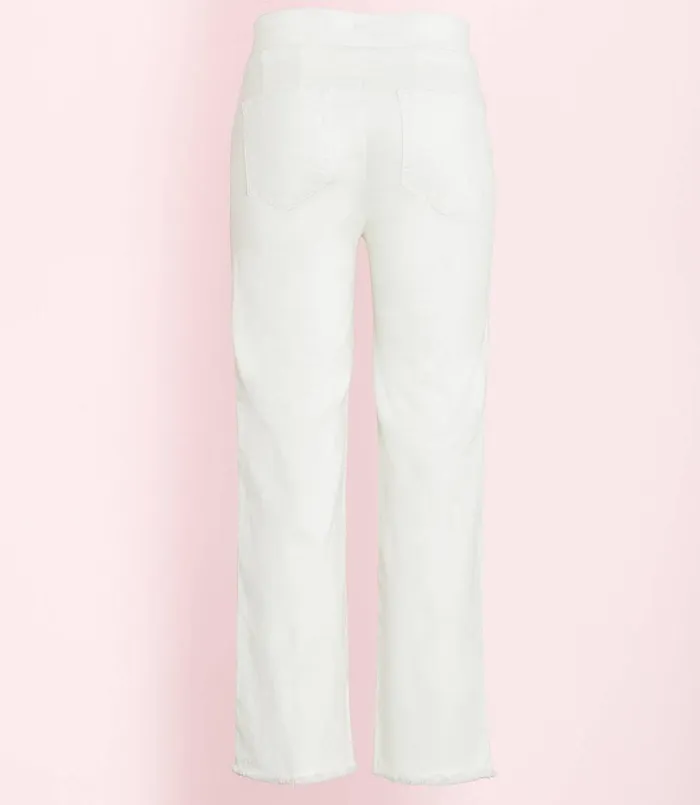 LOFT Frayed Flare Crop Pants Forever Navy Women Pants