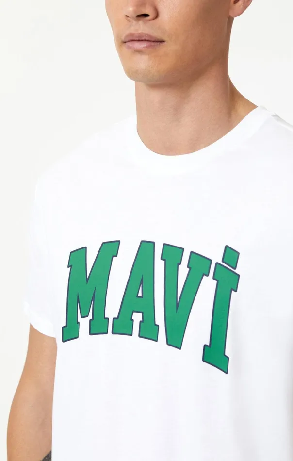Logo TShirt In White Men Mavi Jeans TShirts Logo TShirt In White Men Mavi Jeans TShirts