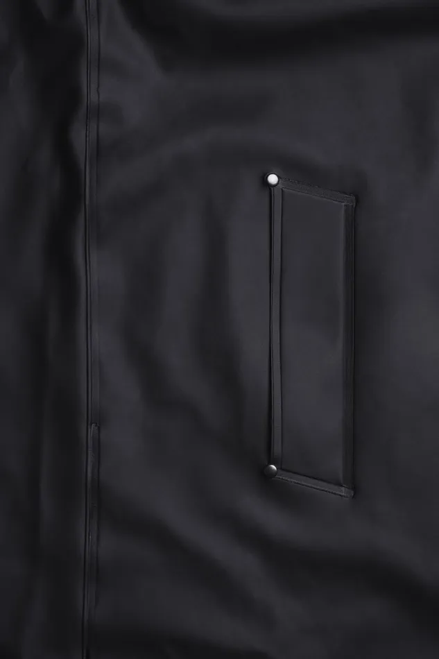 Long Raincoats Women Stutterheim Mosebacke Long Winter Jacket Black